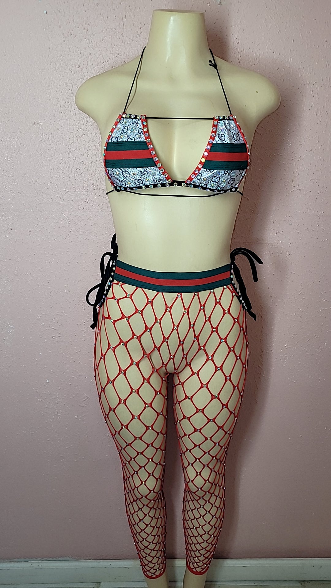 Two piece fishnet