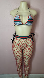 Two piece fishnet