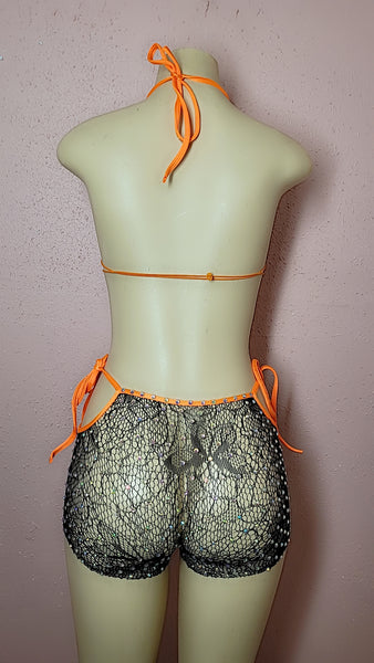 Two piece fishnet