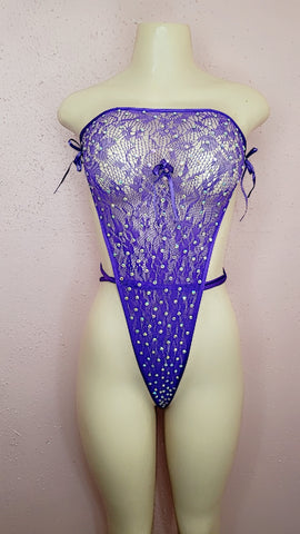 Fishnet one piece tube top