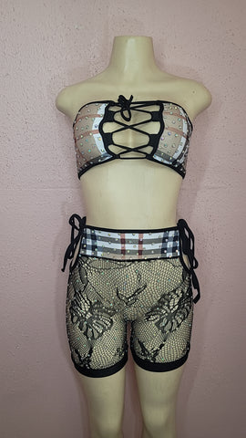 Two piece fishnet